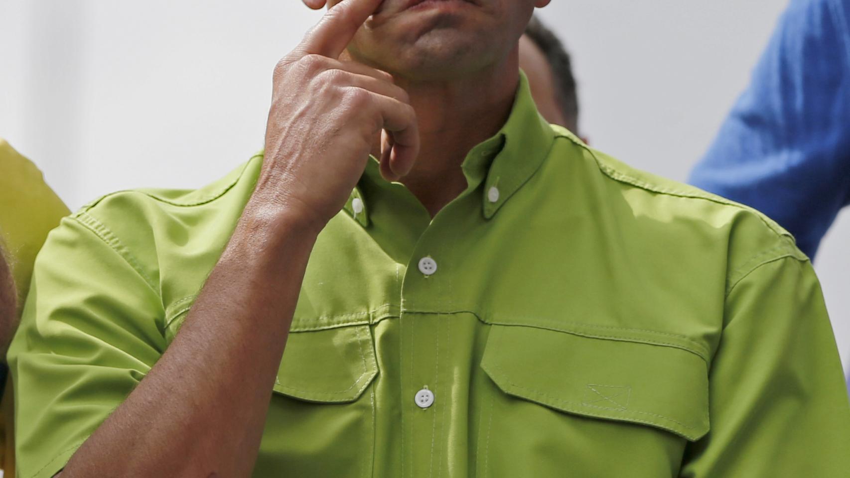 Capriles en un mitín contra Maduro en Caracas