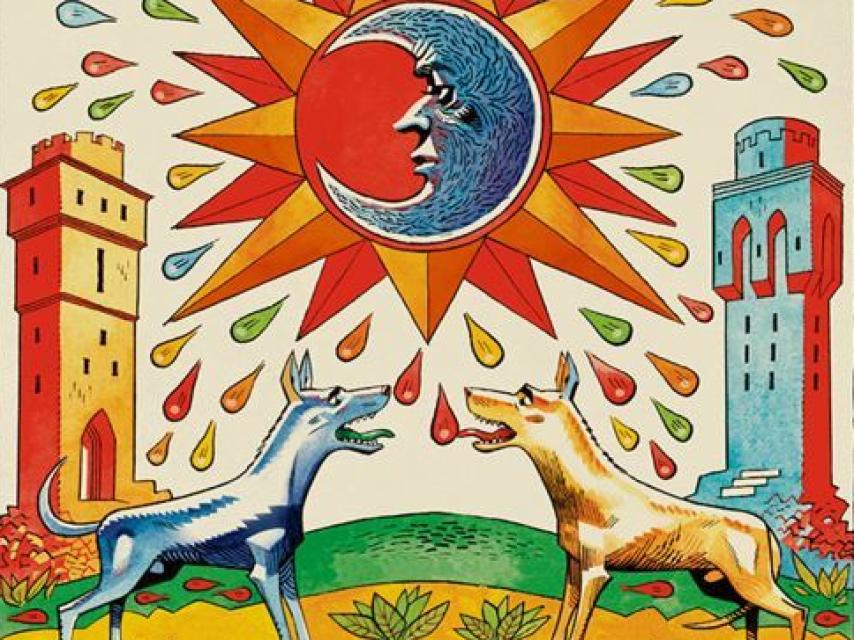 La Luna, en el Tarot de Hewlett.