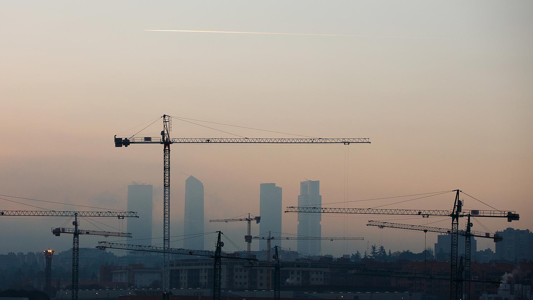 Horizonte de la ciudad de Madrid.