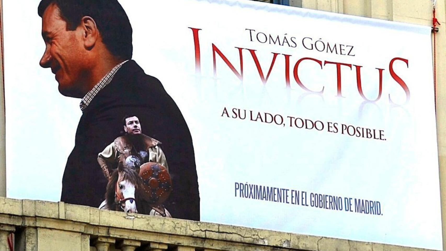 El cartel que colgó la sede del PSM en 2011.