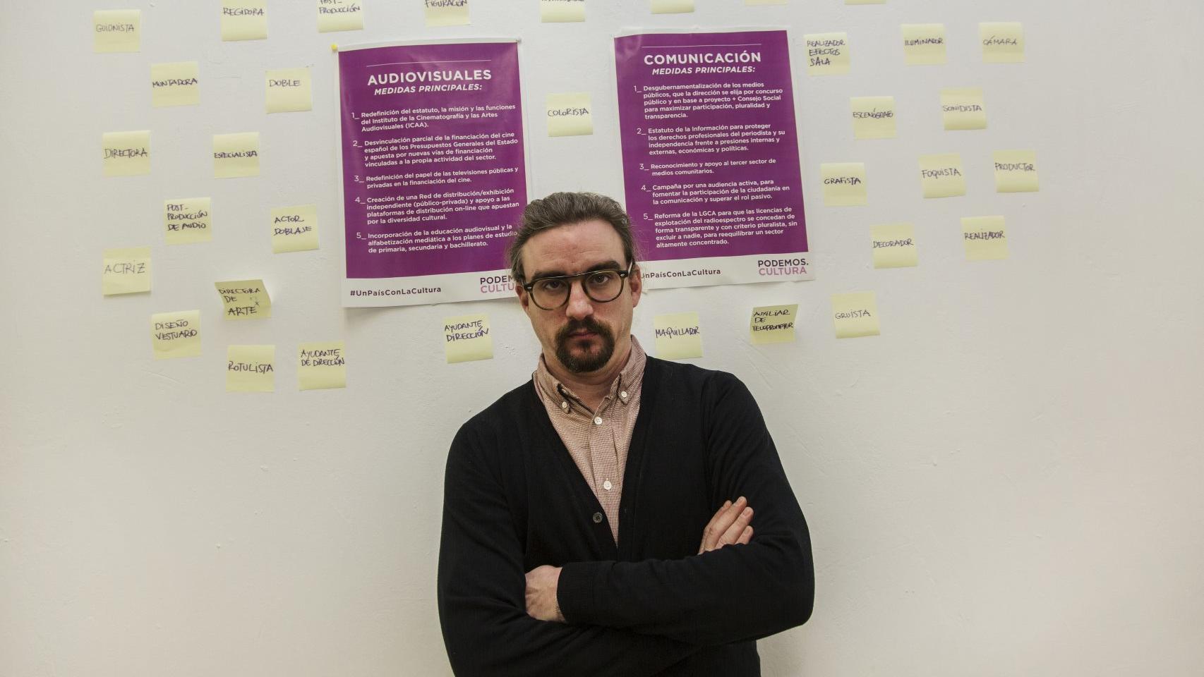 El responsable de Cultura de Podemos.