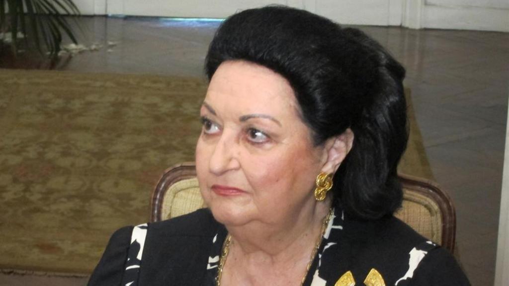 La soprano Montserrat Caballé.