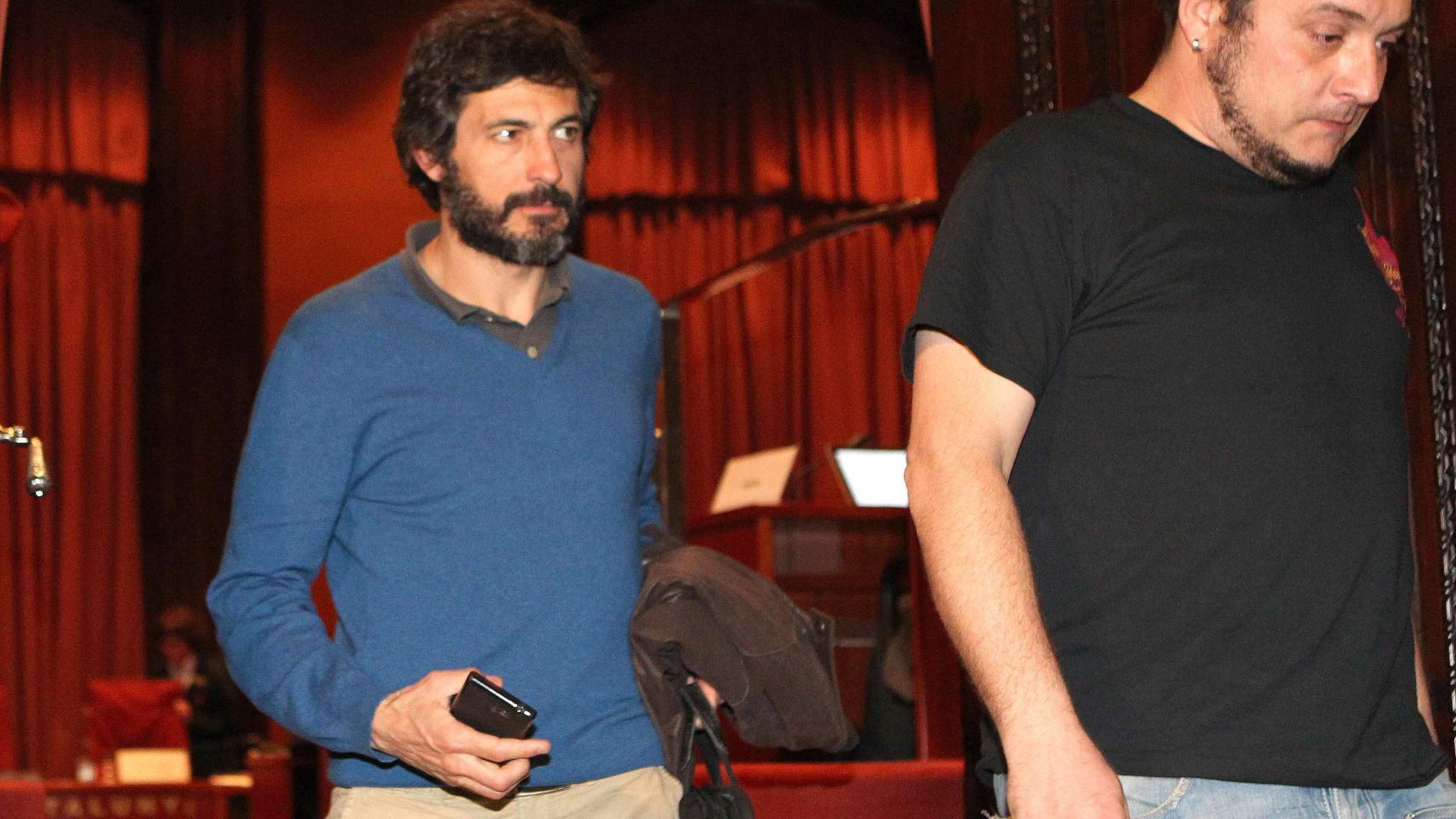 Oleguer Pujol Ferrusola (i), hijo del expresidente catalán Jordi Pujol.