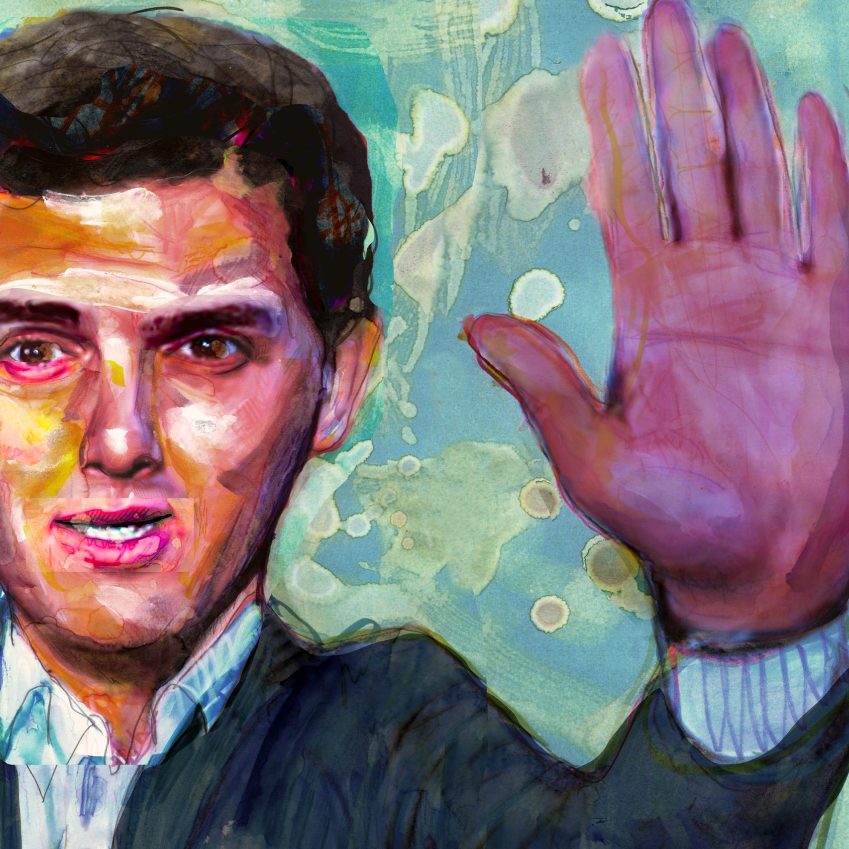 El líder de Ciudadanos, Albert Rivera. Ilustración: Javier Muñoz