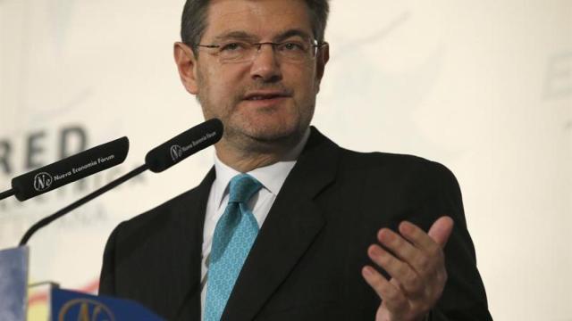 El ministro de Justicia, Rafael Catalá, en un desayuno informativo de Nueva Economía Fórum