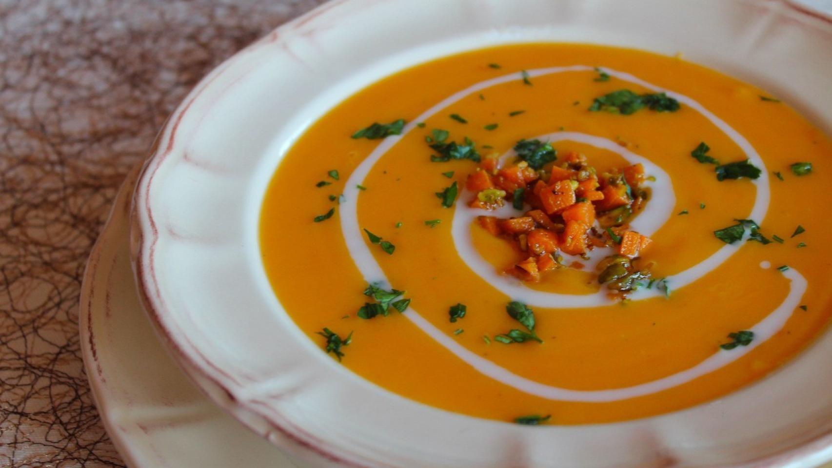Crema de zanahorias.