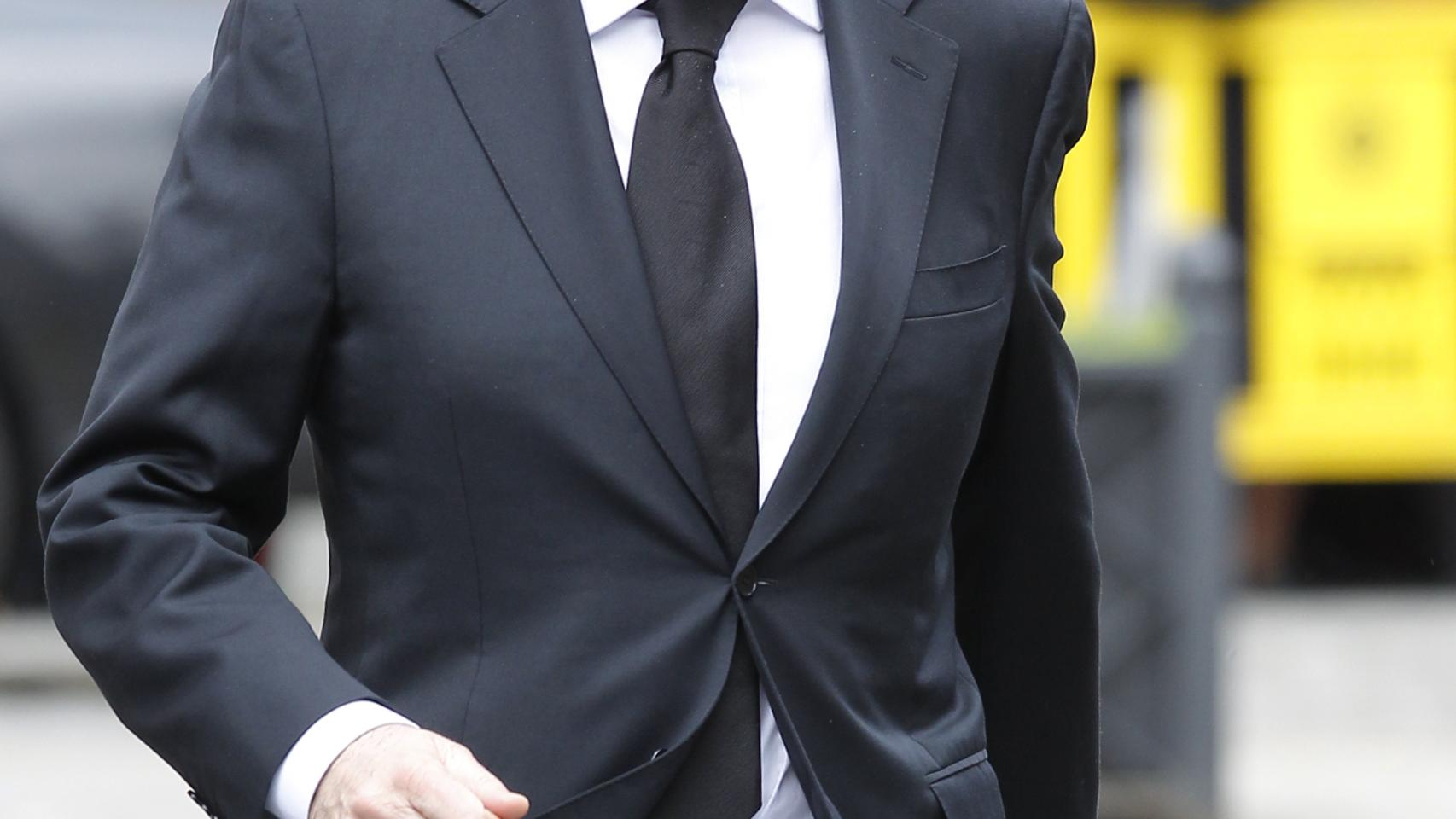 Mariano Rajoy durante el funeral a Adolfo Suárez en Ávila