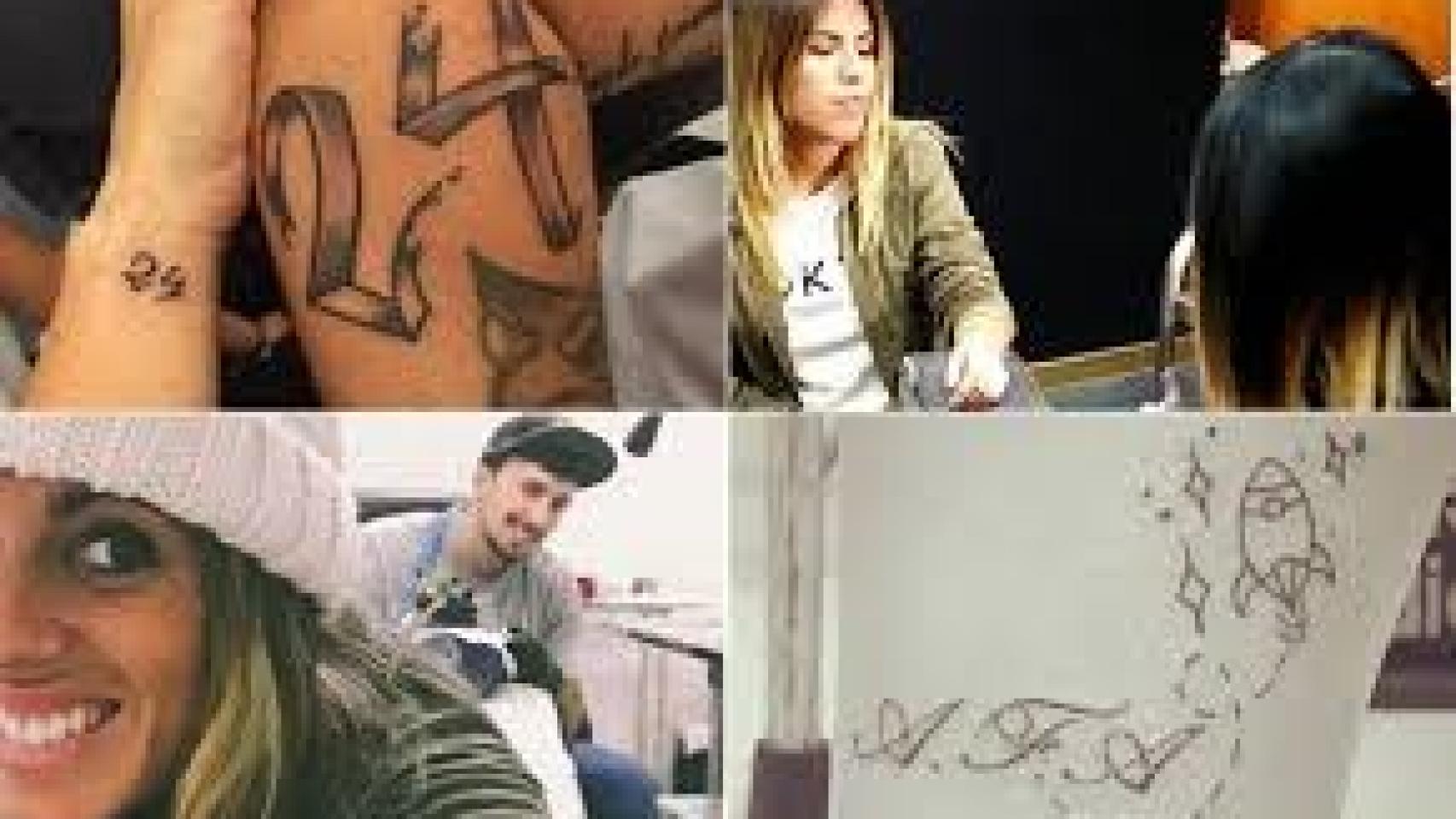 Los tatuajes que luce la familia Pantoja con los nombres de los más pequeños de la casa