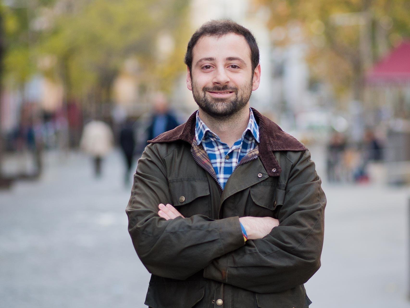 Eduardo Vázquez de Parga, militante de Nuevas Generaciones.