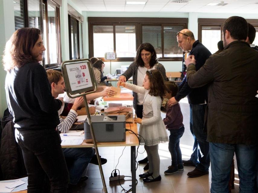 Colegio público de Fuencarral, donde Ciudadanos es más fuerte.
