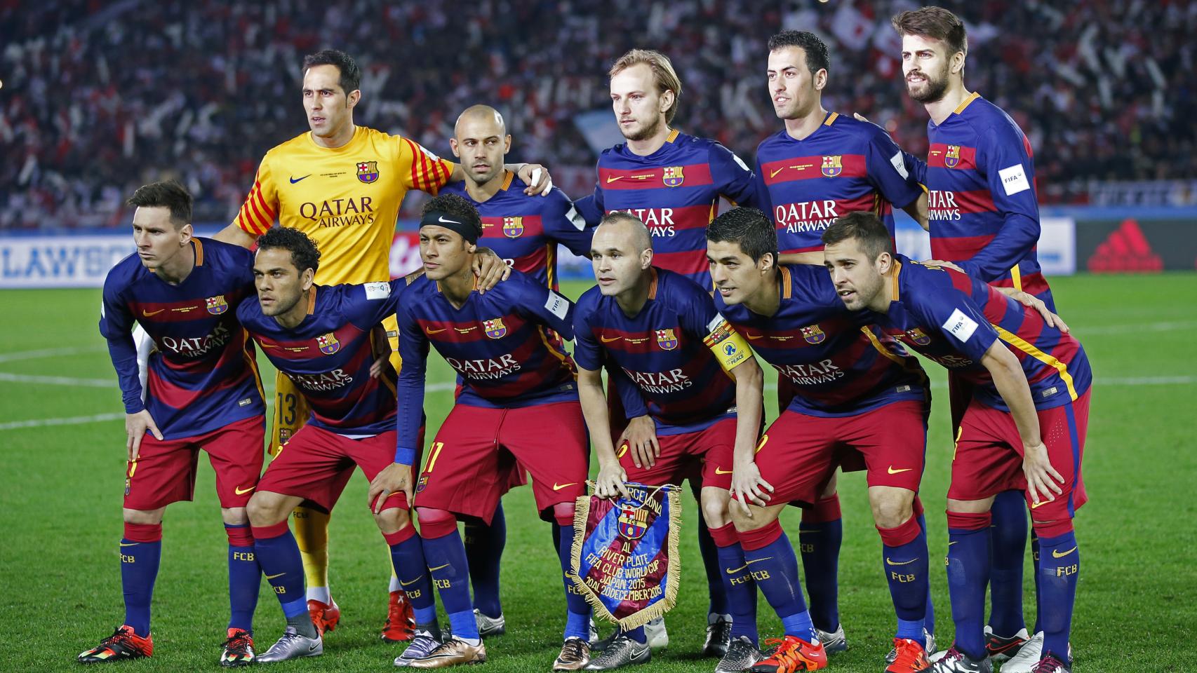 El 11 inicial blaugrana que ganó el Mundialito.