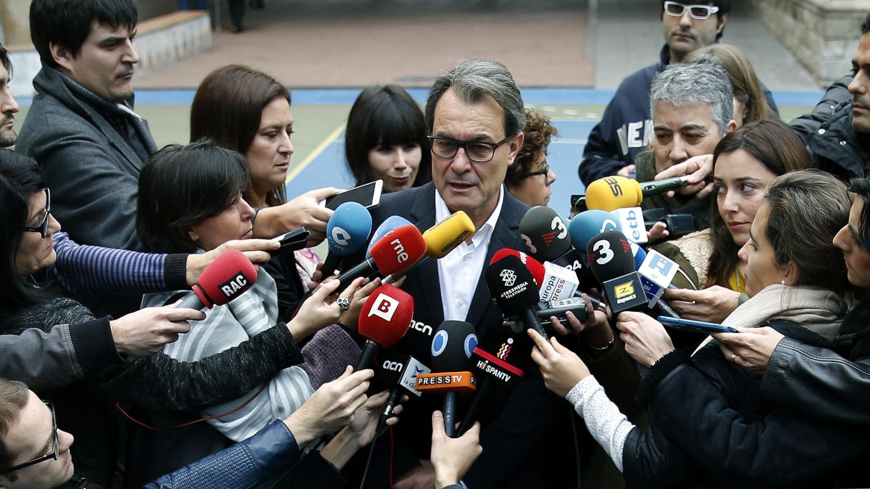 Artur Mas este domingo electoral.