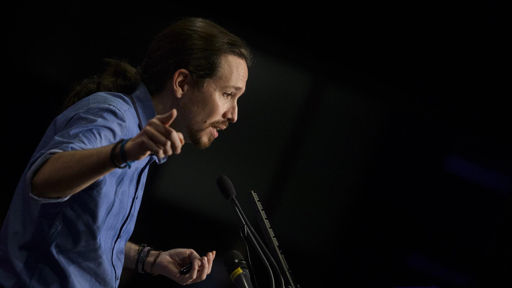 Pablo Iglesias, en otro momento de su comparecencia.