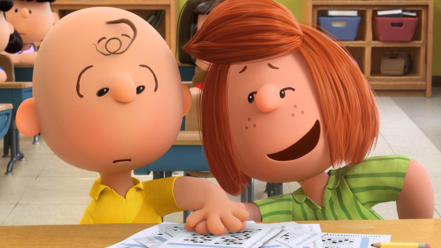 Carlitos y Peppermint Patty, en la película
