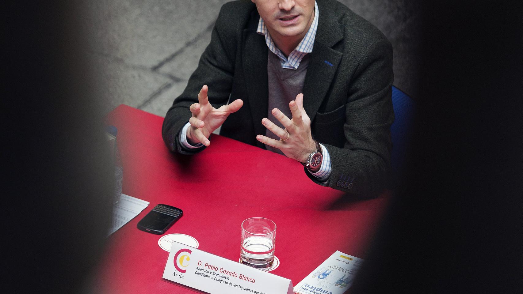 El vicesecretario de Comunicación del PP, Pablo Casado.