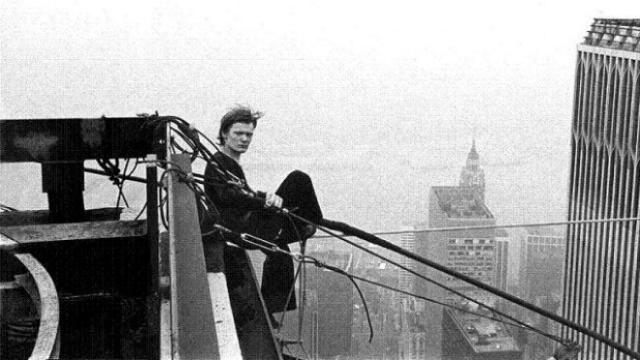 Petit, en una de las Torres Gemelas