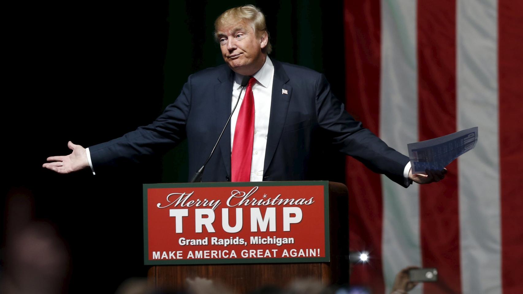 El candidato a las primarias republicanas Donald Trump.