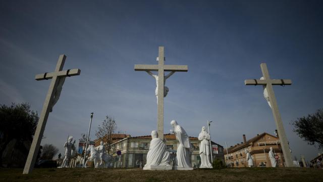 Rotonda de El Calvario, en el municipio de Navalcarnero.