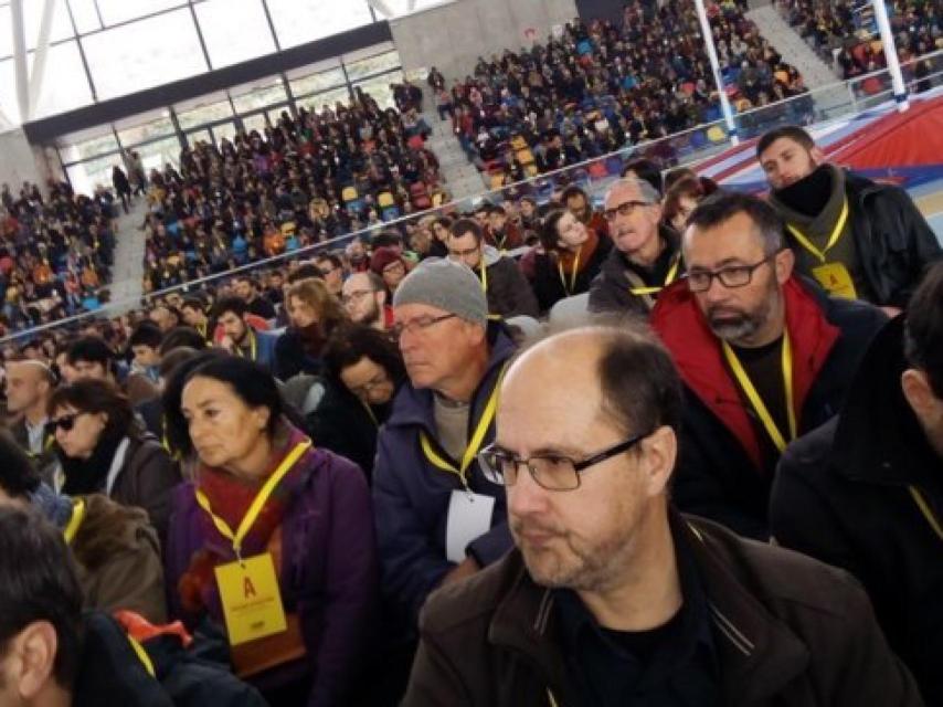 La asamblea de la CUP, este domingo, en Sabadell.