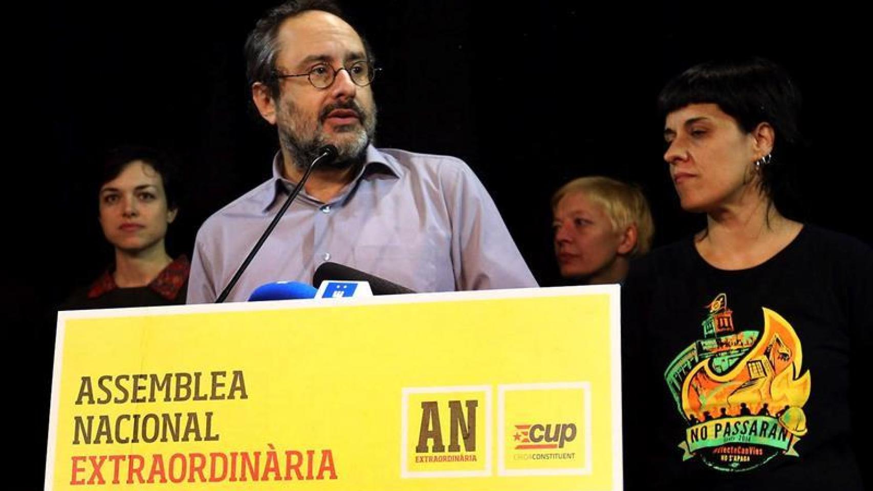 Antonio Baños, presidente de la CUP en el Parlament.