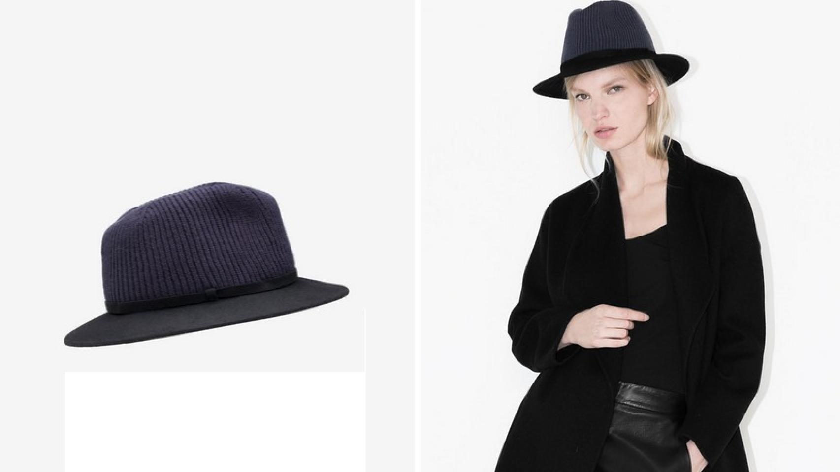 Sombrero lana, de Uterqüe.