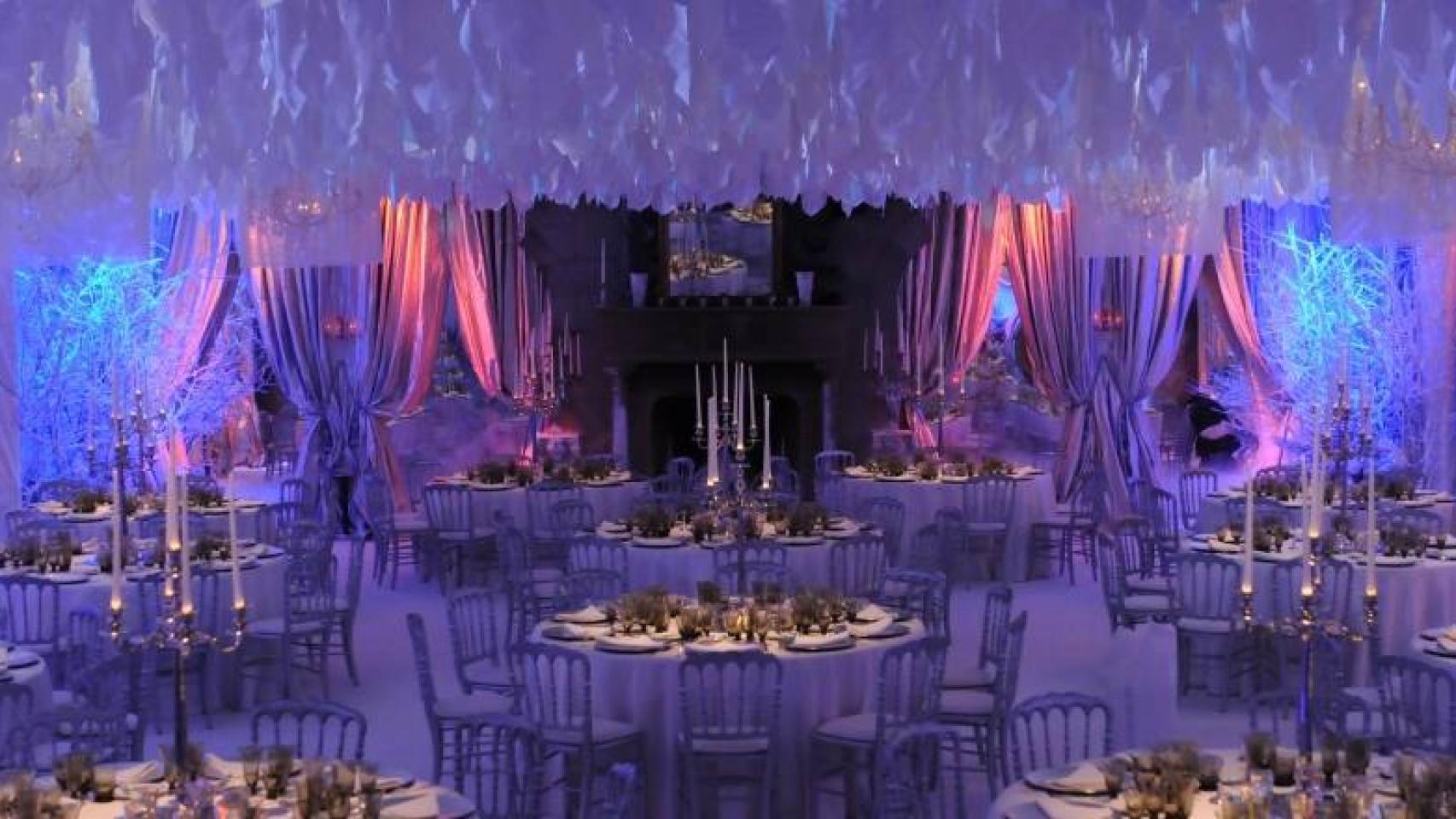 Salón interior del Hotel Palace en Suiza