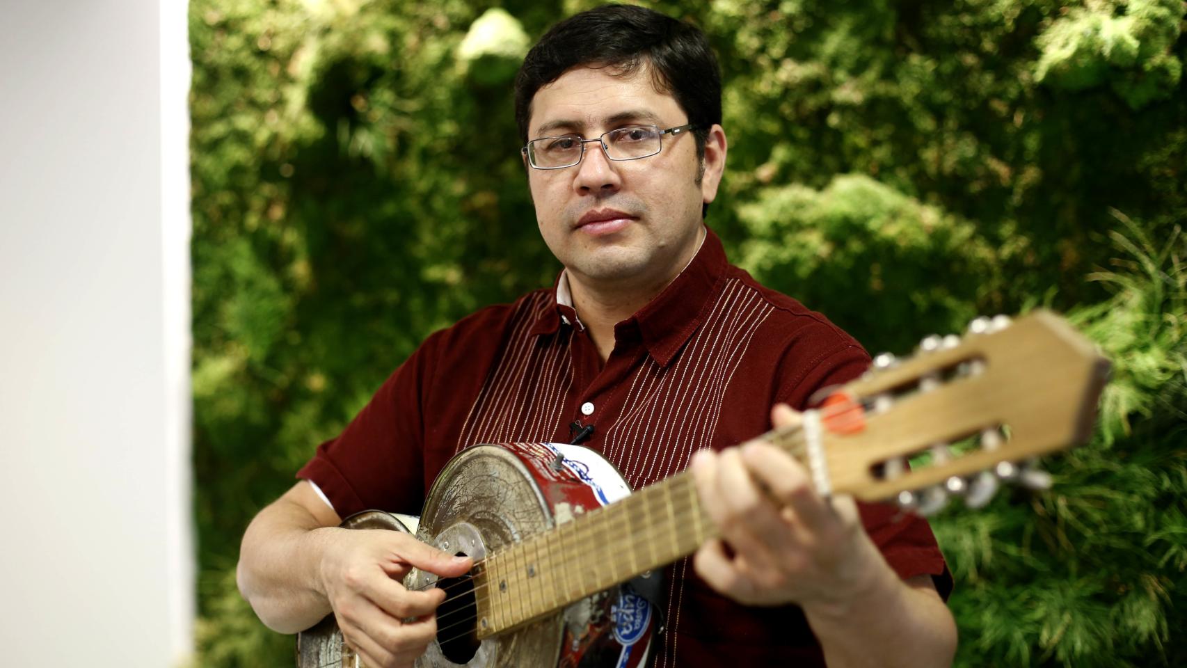 Favio Chávez, en su última visita a Madrid.