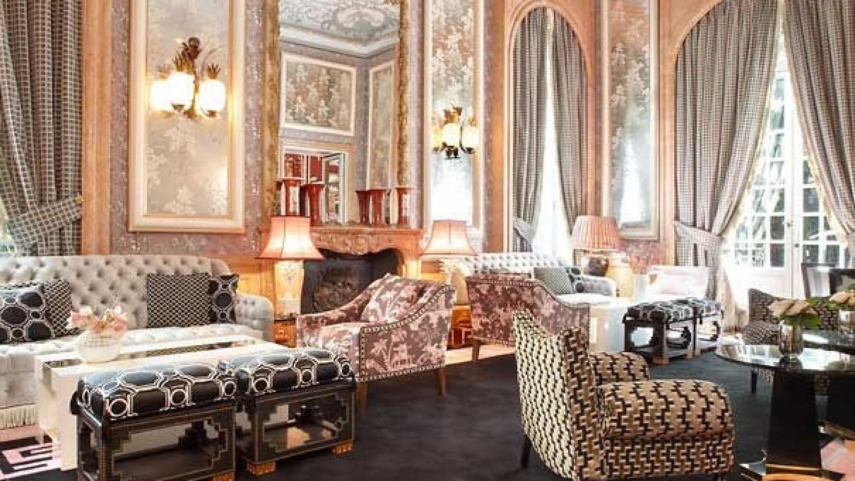 Salón Chino del Hotel Santo Mauro decorado por Lorenzo del Castillo