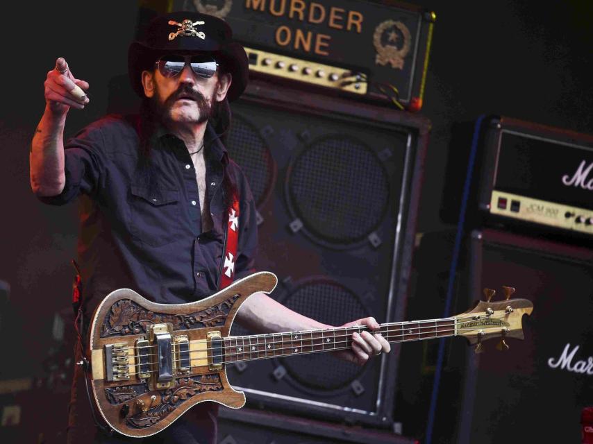 Lemmy Kilmister en el Festival de Glastonbury.