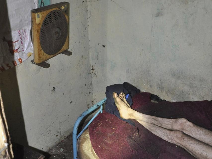 Imagen del palomar donde estaba encerrado el hombre liberado.