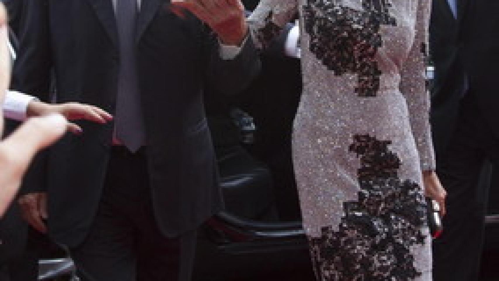 Mario Vargas Llosa e Isabel Preysler en la inauguración de Porcelanosa en Nueva York