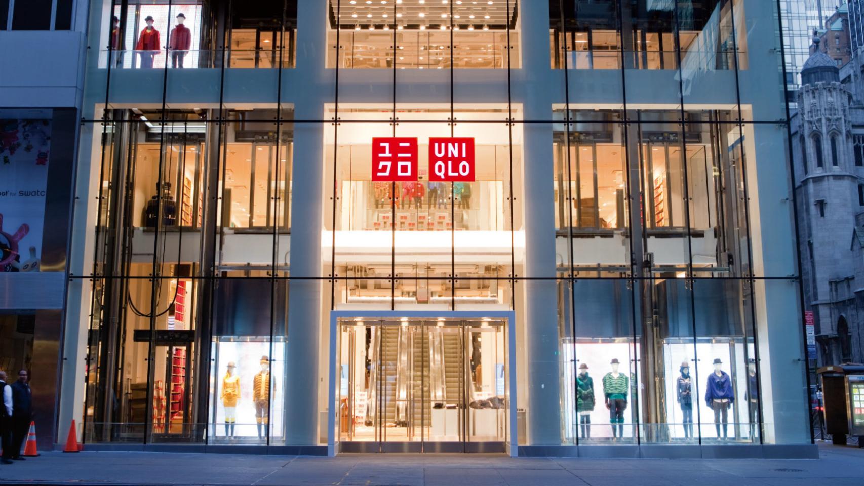 Exterior de la tienda de Uniqlo en la Quinta Avenida de Nueva York.