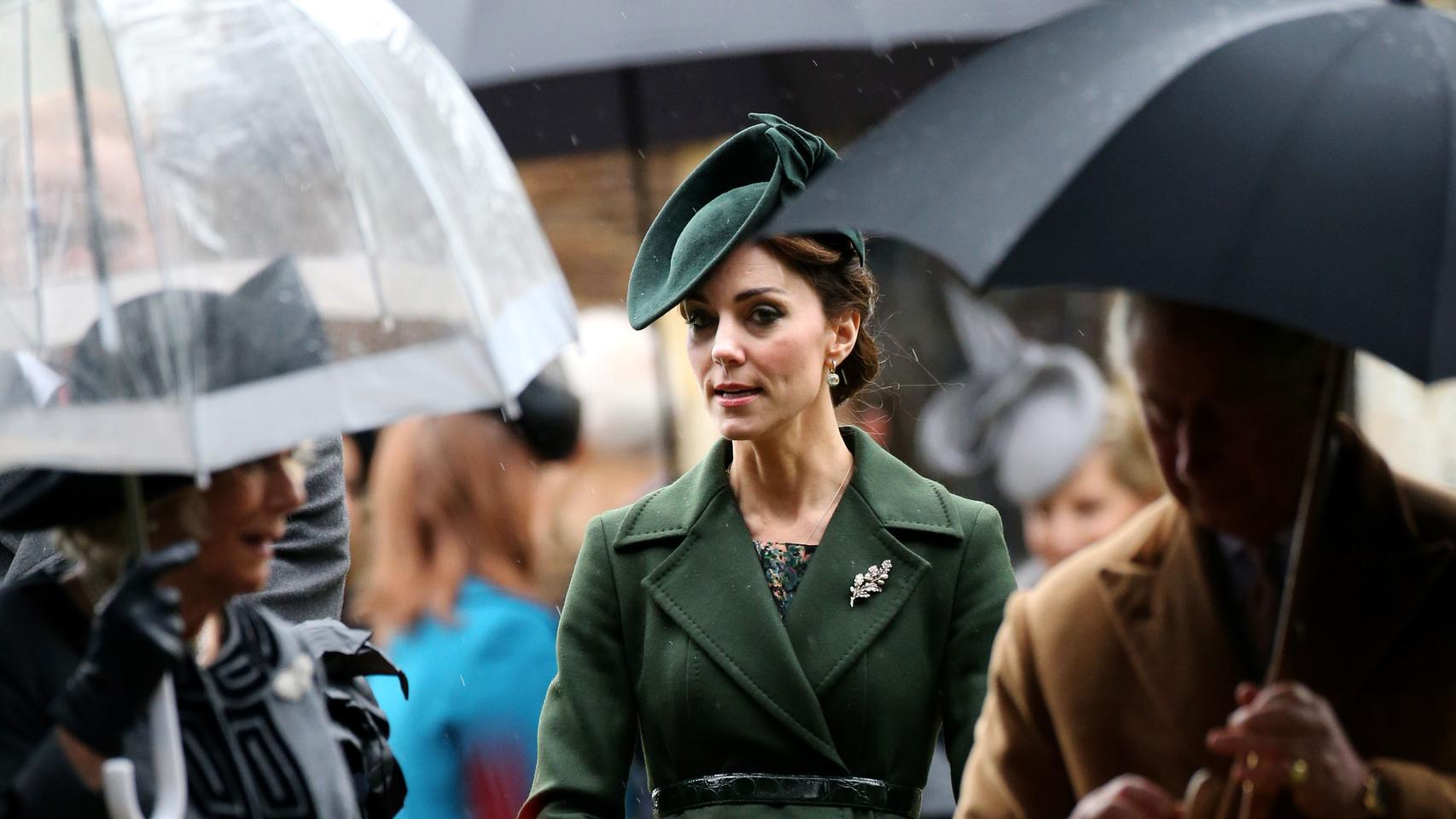 Kate Middleton celebrando el día de Navidad en Norflok