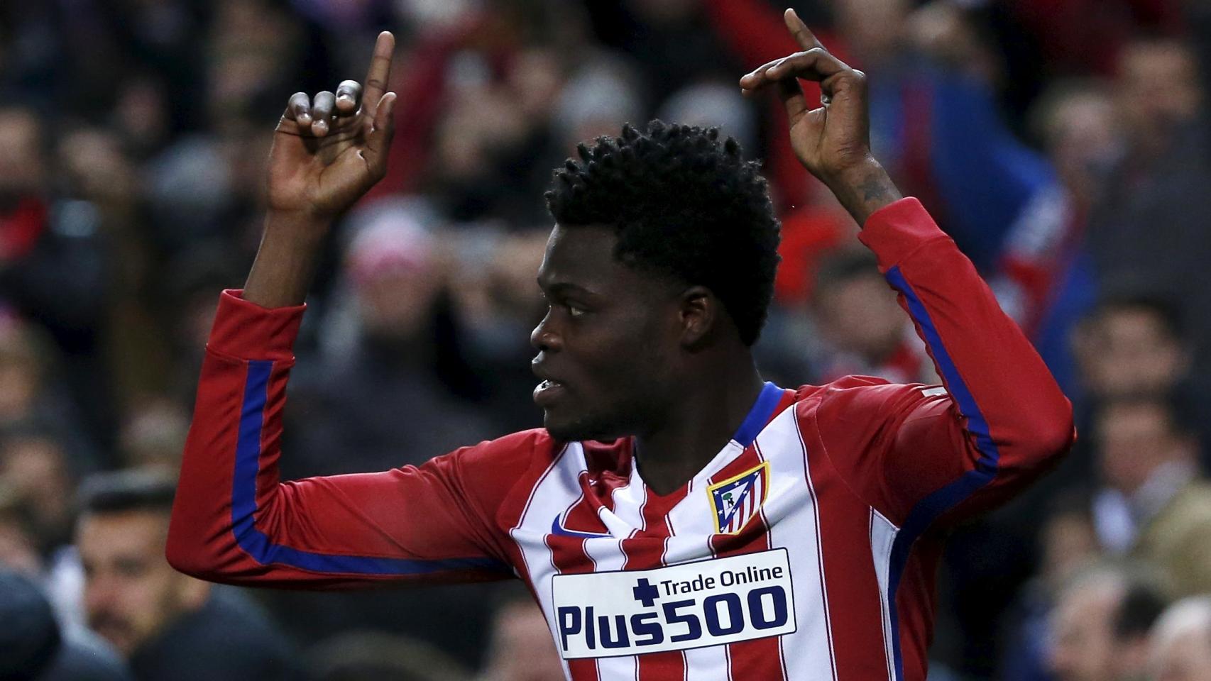 Thomas celebra su gol ante el Levante.