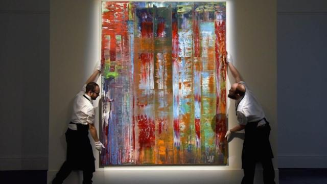 Pintura de Gerhard Richter a la venta en la casa de subastas Sotheby's.