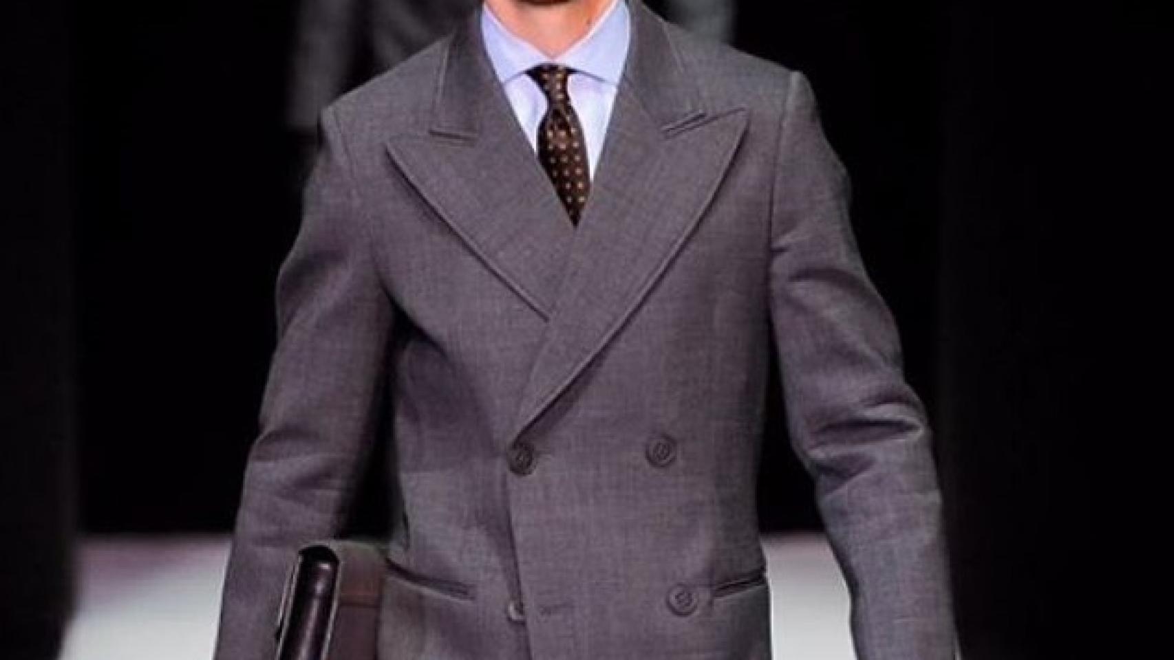 Clemente Lequio abrió el desfile de Armani en 2013