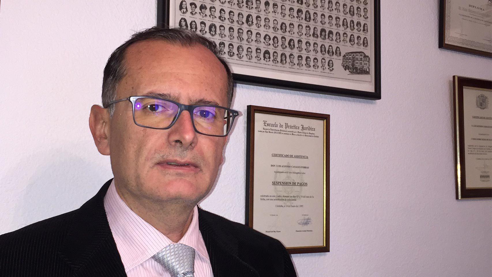 Foto cedida por el abogado Luis Alfonso Canales