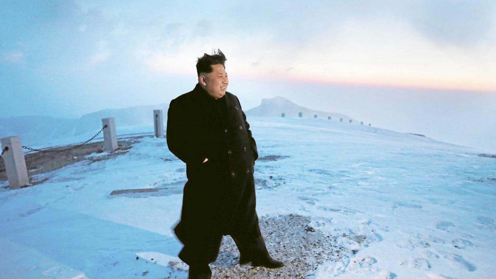 Kim Jong-Un, en la cima del Paektu