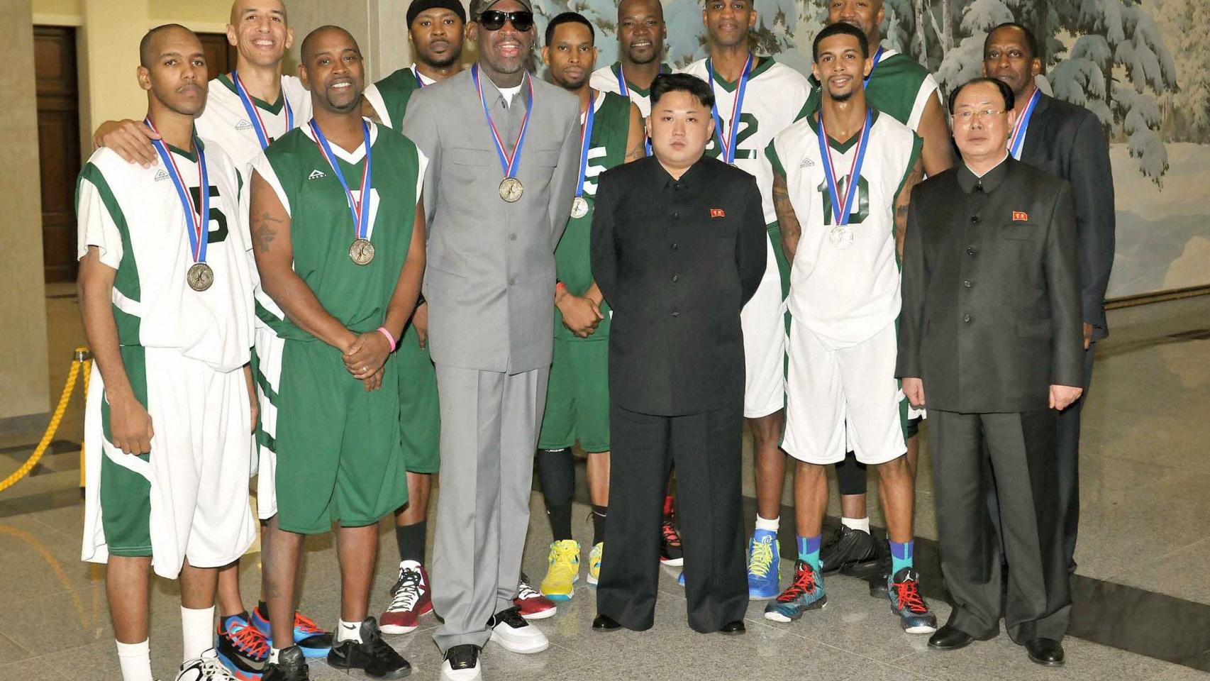 Kim y el ex jugador de la NBA, Dennis Rodman, son amigos íntimos