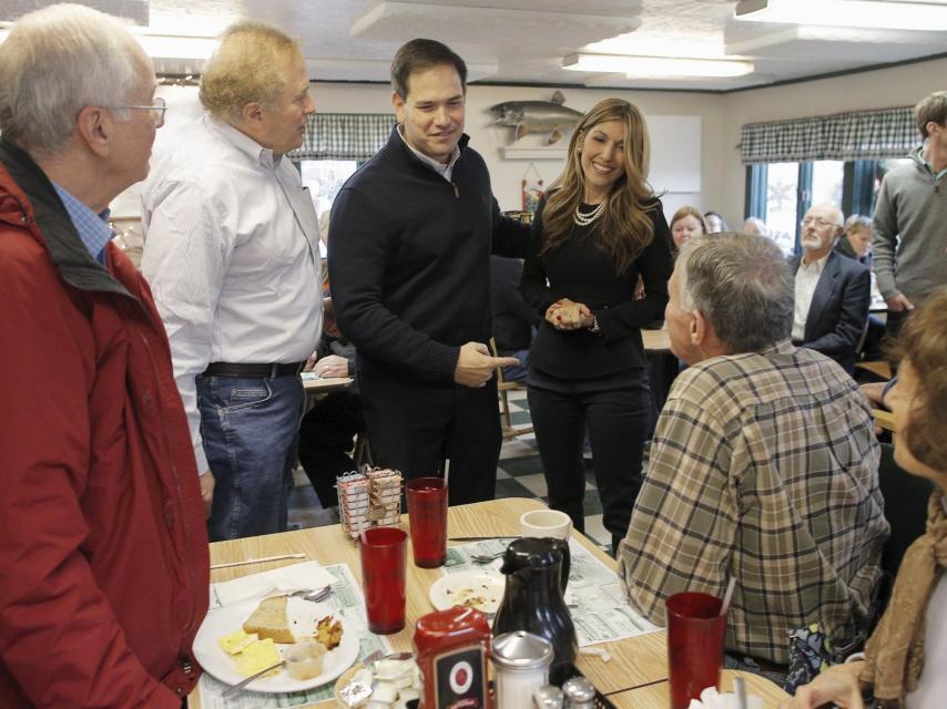Rubio y su esposa en un acto reciente.