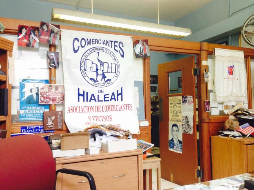 La oficina de Modesto Pérez.