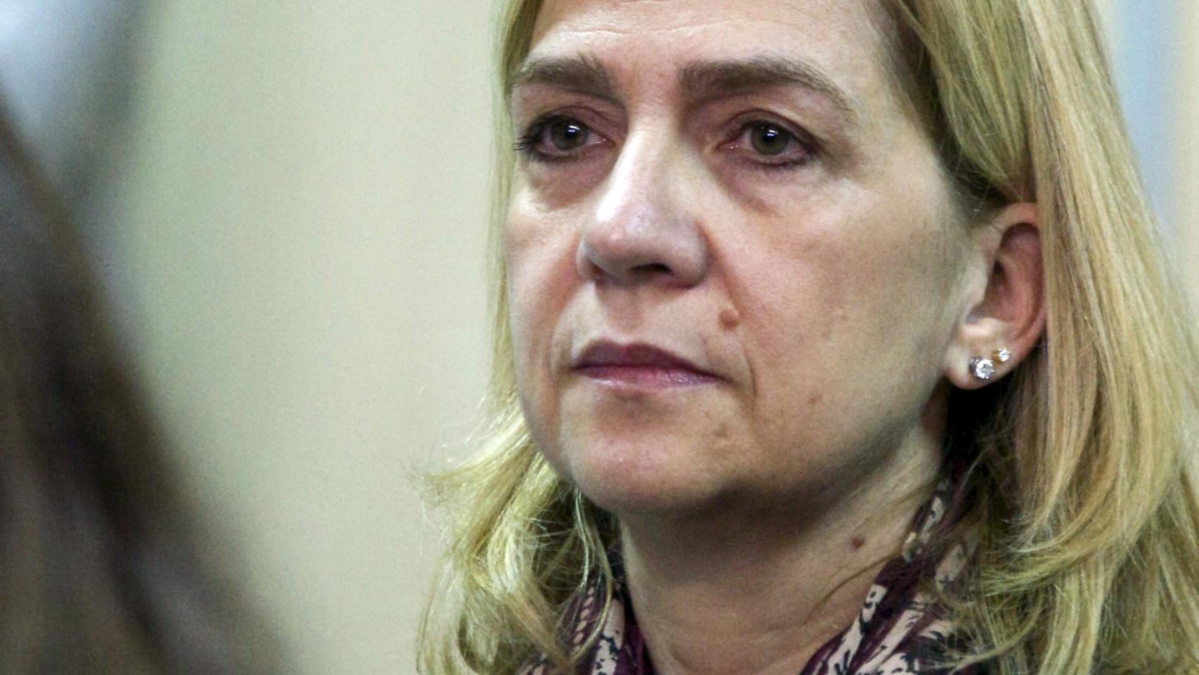 La infanta Cristina durante el juicio.