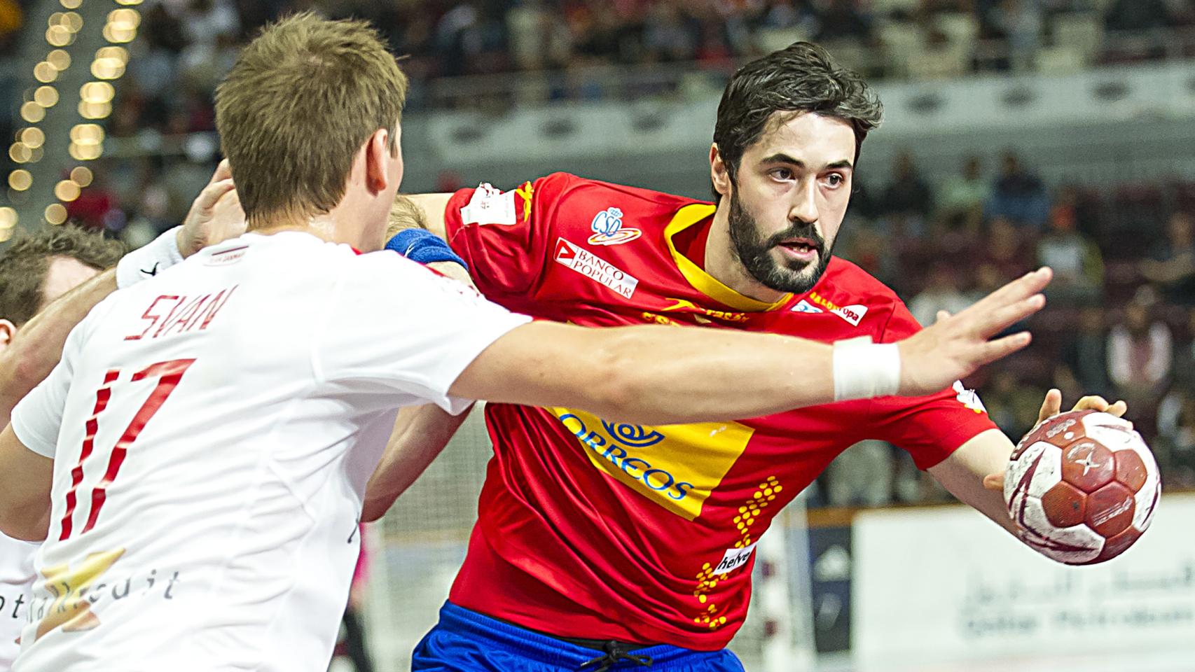 Raúl Entrerrios con la selección.