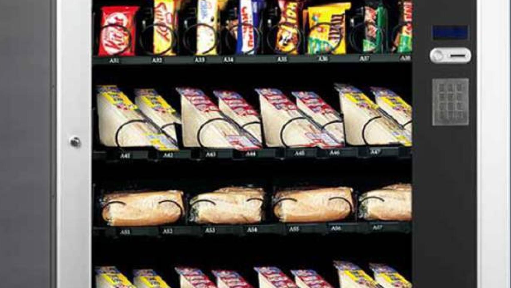Máquina expendedora de bocadillos
