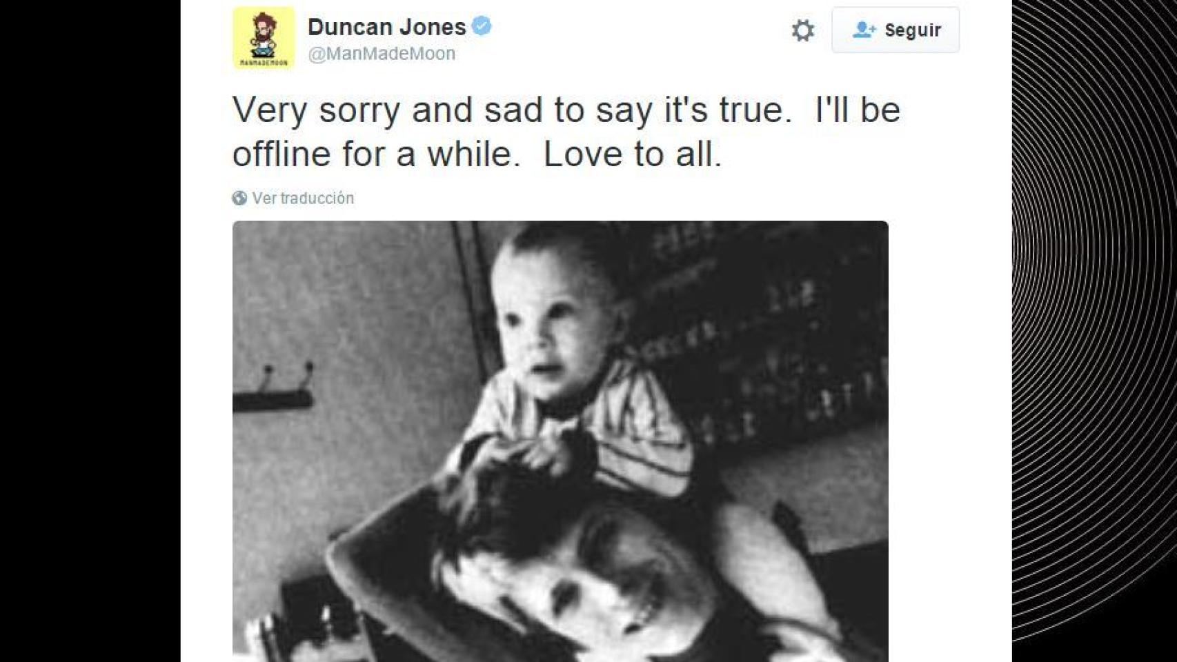 El hijo de David Bowie confirmó su muerte en Twitter.