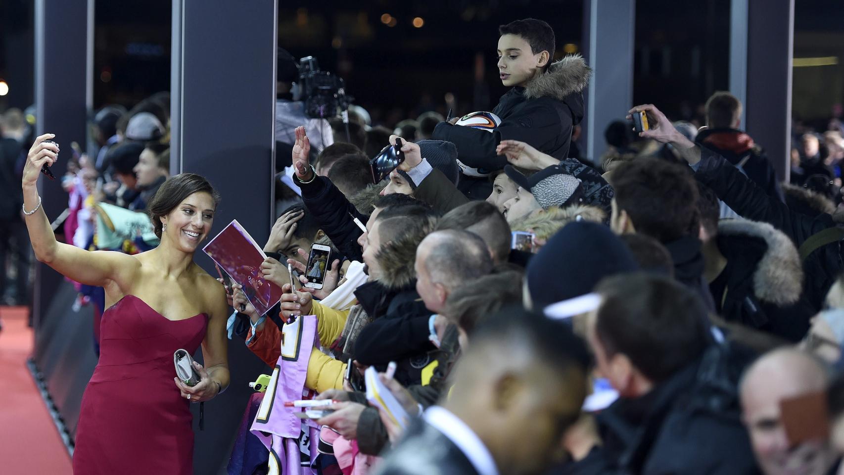 Carli Lloyd, la jugadora estadounidense entre las tres finalistas al Balón de Oro femenino.