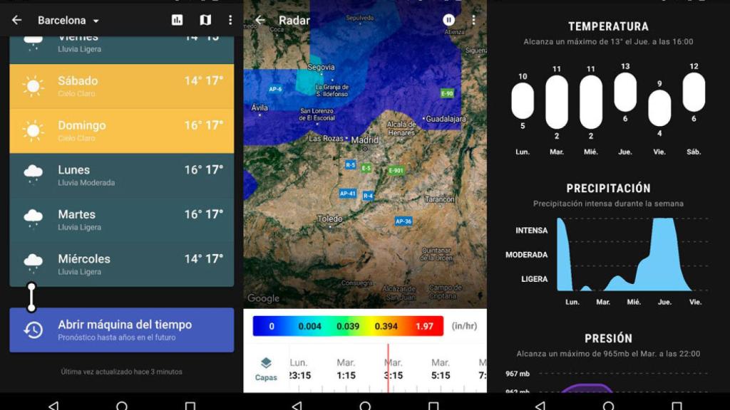Weather Timeline, la aplicación del tiempo que tienes que instalar