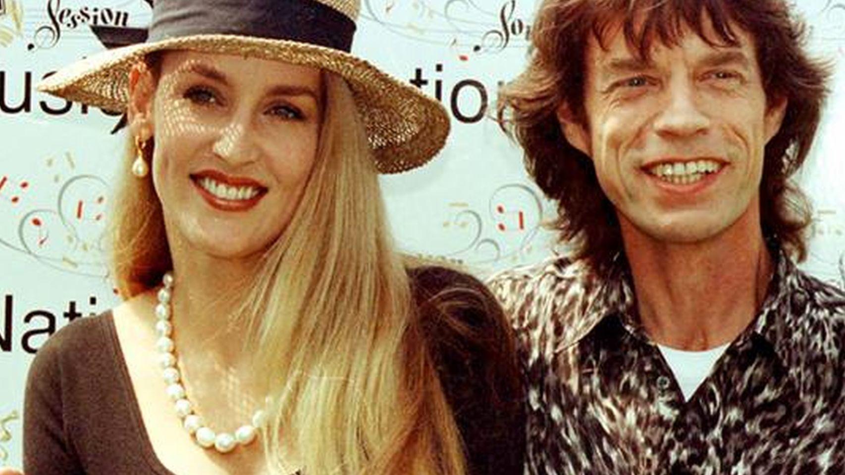 Mick Jagger y Jerry Hall