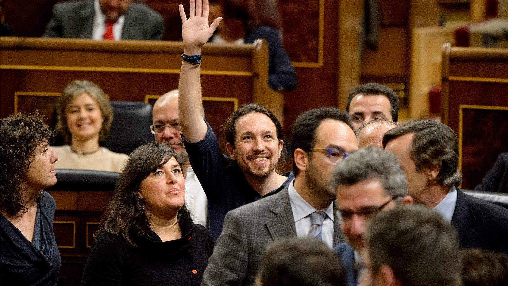 Pablo Iglesias, en el Congreso.