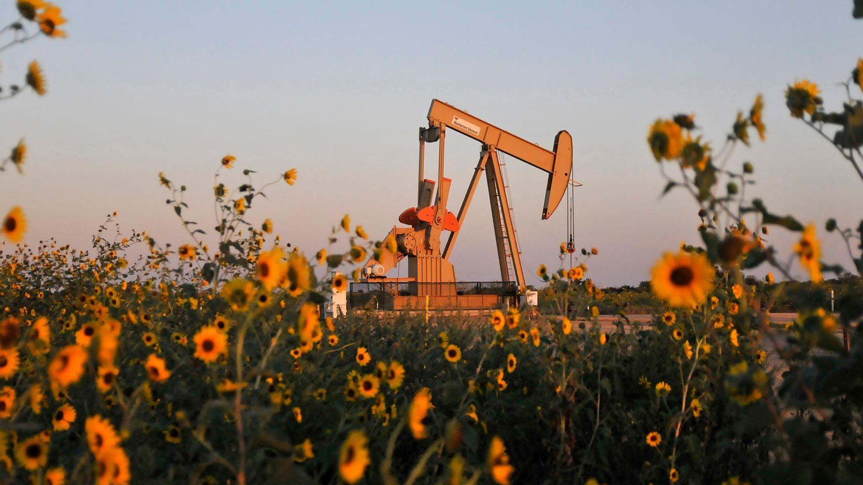Pozo de petróleo en Oklahoma (Estados Unidos)